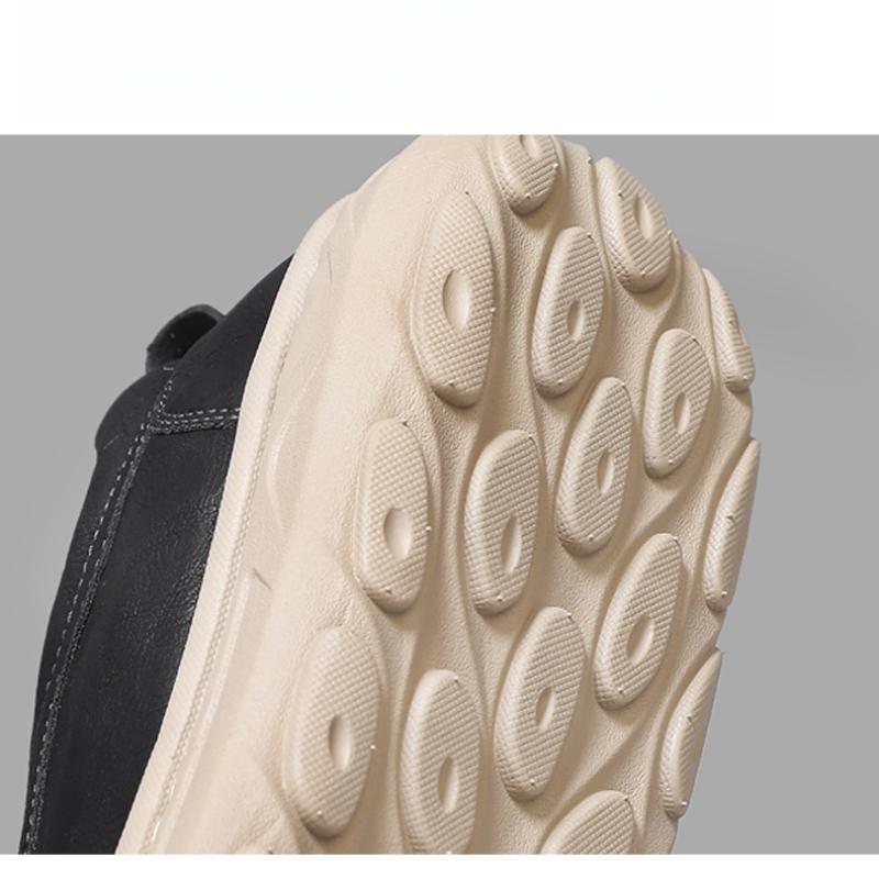 Herrskor i läder Slip-on Casual Sneakers Ballerinaskor Promenadskor