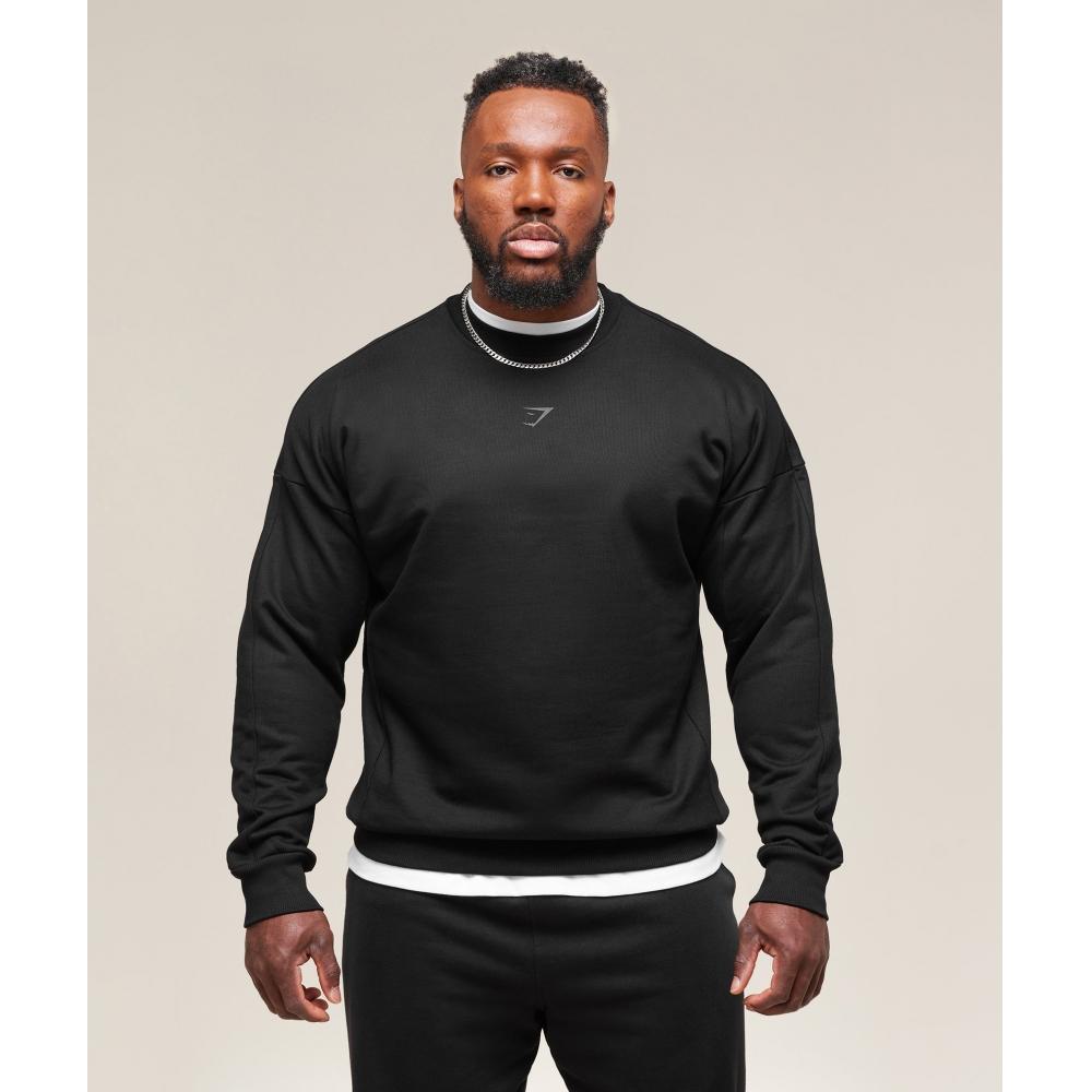 Gymshark Premium Power Crew Black C1a1z Bb2j