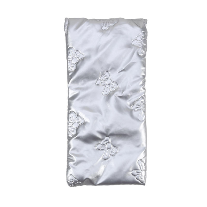 Leichte glänzende Brillentasche Druckknopf Baumwollgefülltes Brillenetui Kratzfest Stoßfest Sonnenbrillen Aufbewahrungstasche