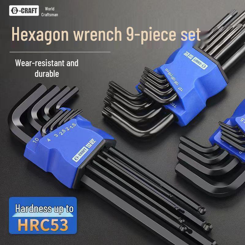 S2 Alloy Torx Hex Wrench Set - Six-Point Star Screwdrivers