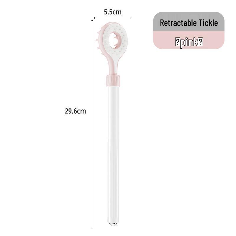 Dual-Sided Retractable Back Scratcher with Long Handle розовый