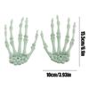 1 Pair Halloween Skeleton Horror Decor Skeleton Hands Ornament Realistic Fake Arms Seasonal Decoration Hangable For Porch