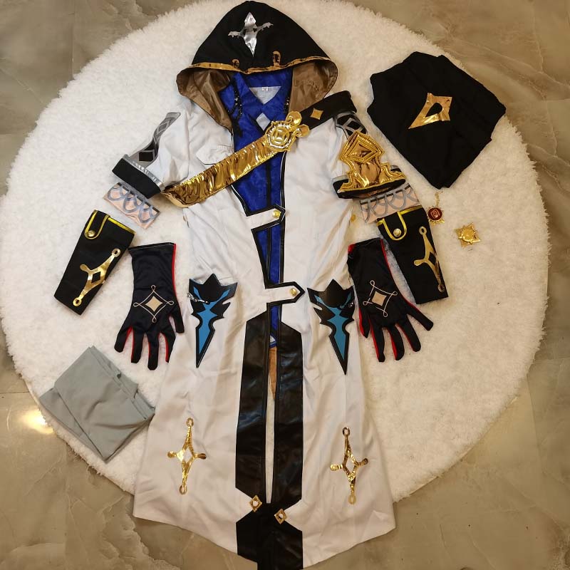 Game   Albedo Adult Cosplay Costume Deluxe Suits The Ordo Favonius Wig Uniform Gloves Socks Wig Albedo Outfits