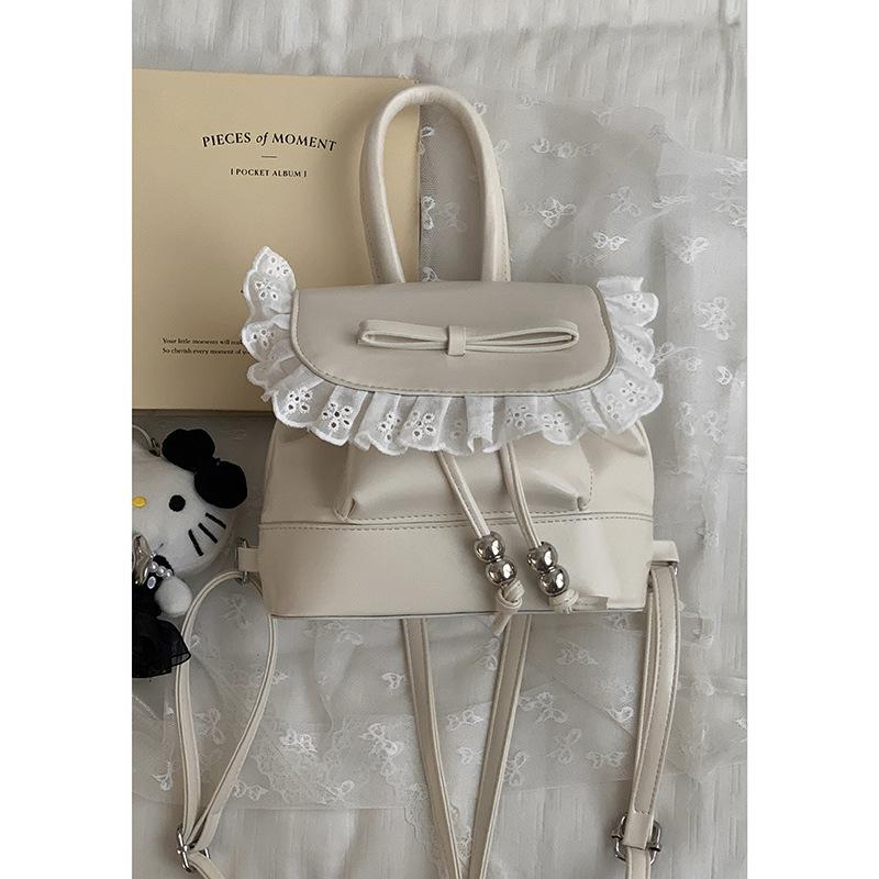 

Модный девичий стиль портативная маленькая сумка новый кружевной кружевной повседневный рюкзак