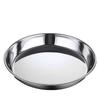 Thickened Stainless Steel Round Divided Serving Plate