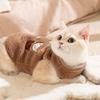 Plush Pet Coat Cartoon Bear Winter Dog Jacket Fashion Dog Costume  For Small Medium Dog