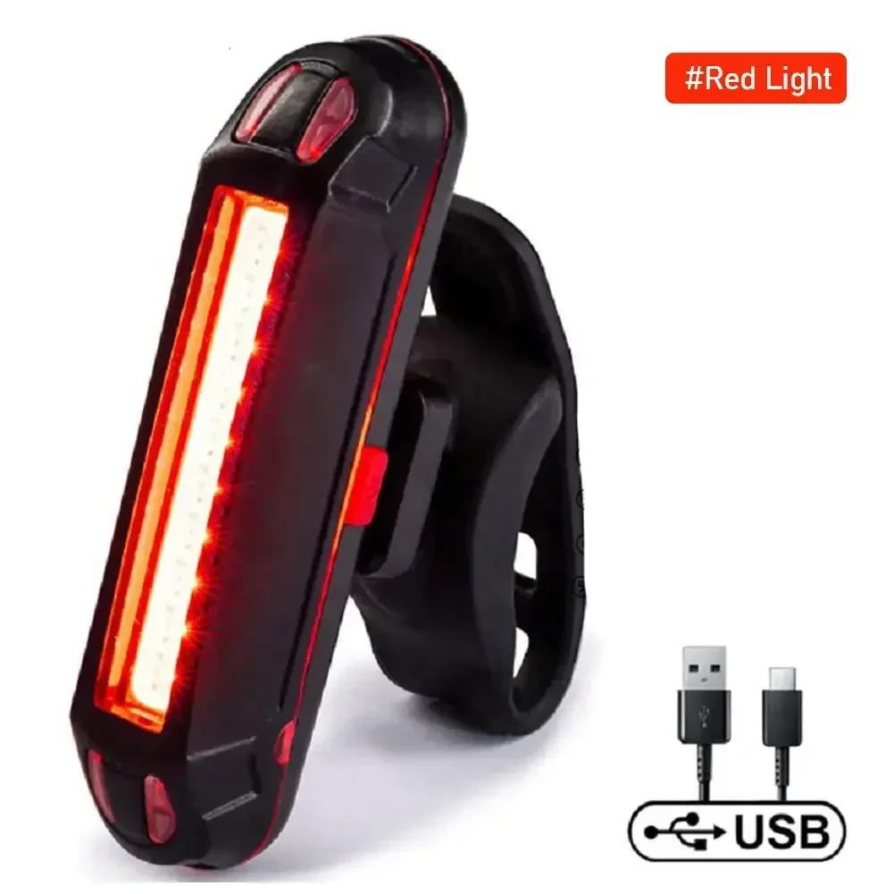 

Bike Light Ultra Bright Tail Light USB Rechargeable Bicycle LED Rear Lamp for Road MTB Helmets Easy Install Safety Accesories