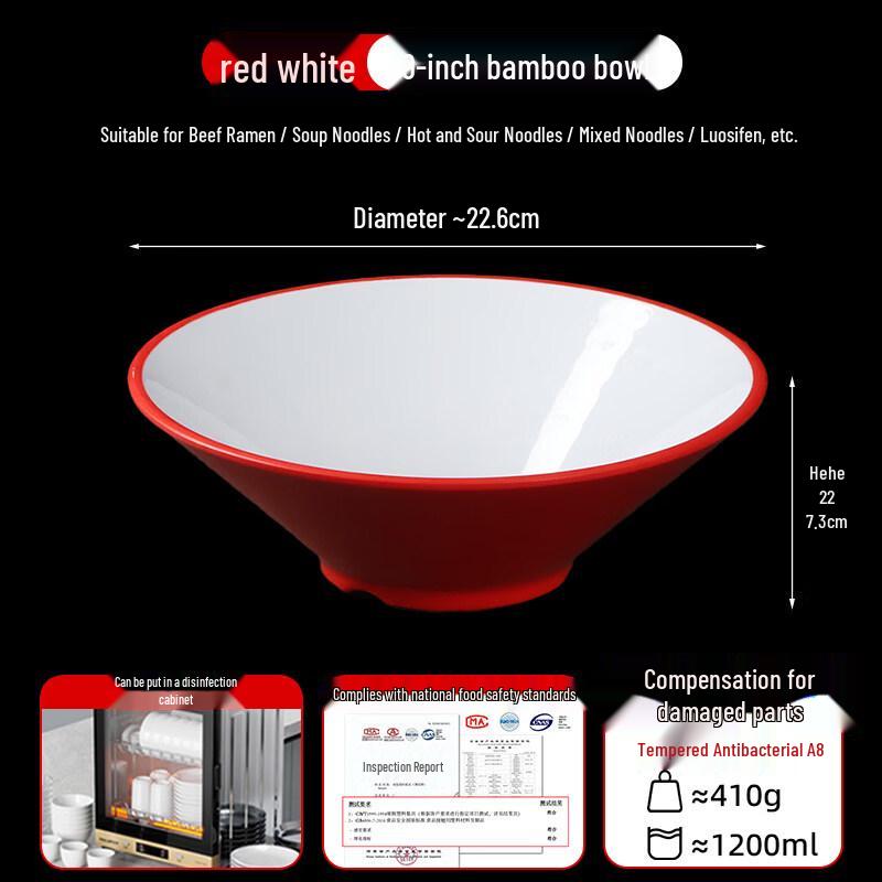 Japanese Style Melamine Noodle Bowl