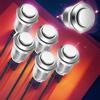 12mm 2A 12V/24V/125V/250V AC Prewired Waterproof Push Button Latching Self-Locking Stainless Steel Push Button On Off