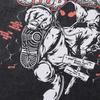 American Hip Hop Gangster Cartoon Print Washed Old Short-Sleeved T-Shirt Men'S And Women'S Retro Trendy Brand Half-Sleeved Base T