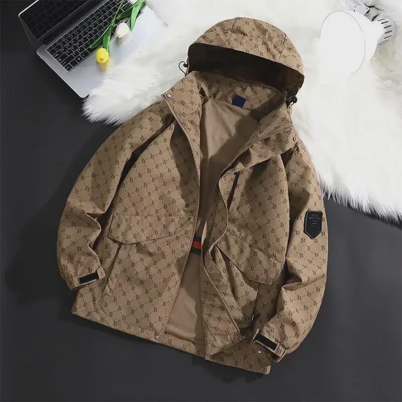 2023 Herren Frühlingstrend Windbreaker: B-Buchstabendesign für junge Paare