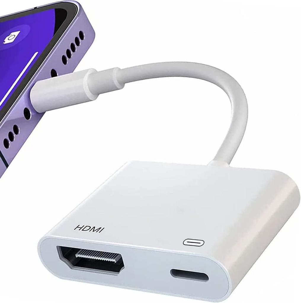 HD Screen Mirroring Device, No Power Needed, Fast Charging, Built-in Chip, Compatible with Apple Type-C To HDMI Projectors