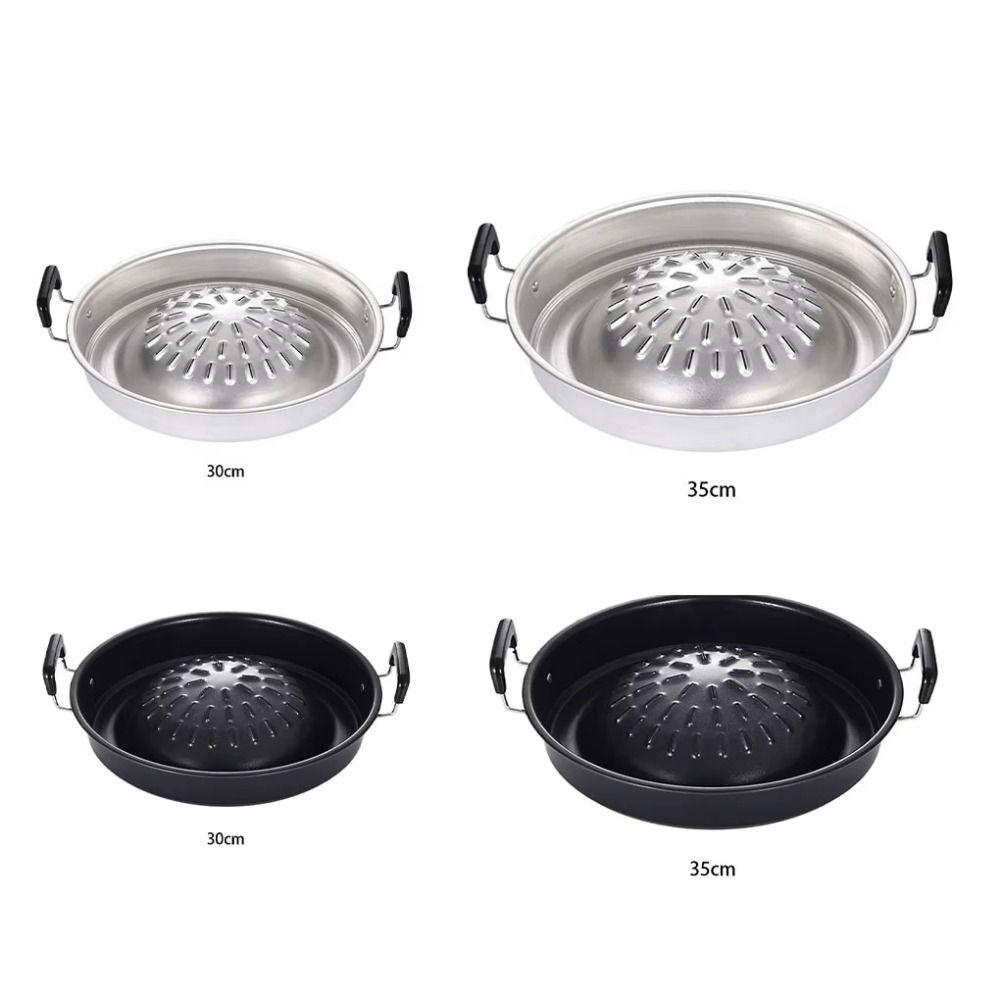 Multi-function Thai Picnic Grill Pan 30/35cm Food Griddle Korean Barbecue Grill Tray  Vegetable