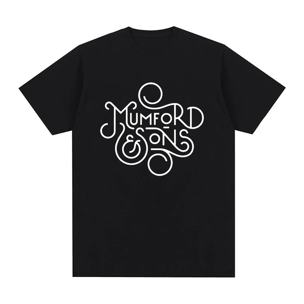 Mumford & Sons Logo T-shirt Summer Graphic Hip Hop 100%Cotton High Quality Tee-shir Casual Punk Clothing Singer's Same Style