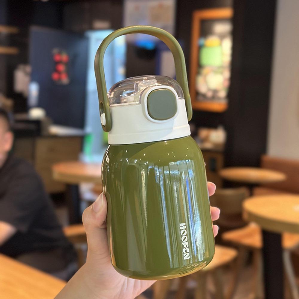 Drinking Kettle Hand-held Thermos Cup Stainless Steel Fitness Drinking Bottle  Practical Gift