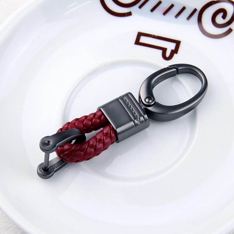 Braided Rope Sub-Gun Printing Keychain Men'S And Women'S Waist Hanging Big Head Chain General Car Key Bag Accessories