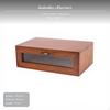 2Drawer Desktop Organizer, Vintage Wood Display Riser, Acrylic Drawers Distressed1DrawerA