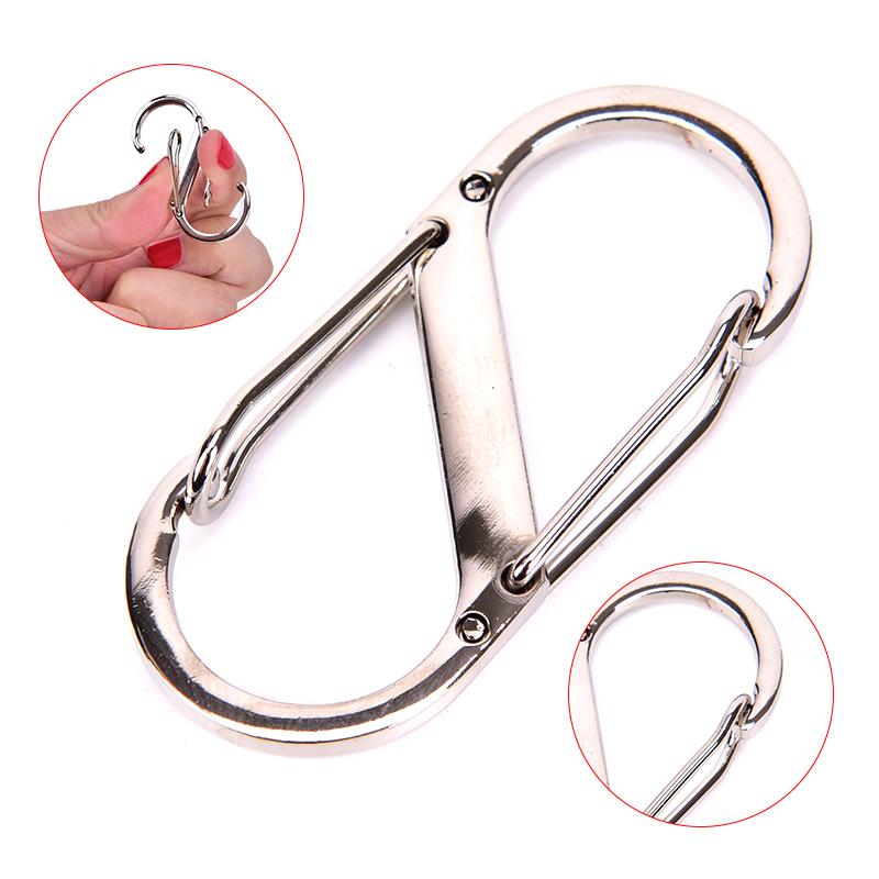 1 buc. Carabiniere multifuncționale pentru exterior. Cârlige în formă de S. Deriri rapide din oțel inoxidabil