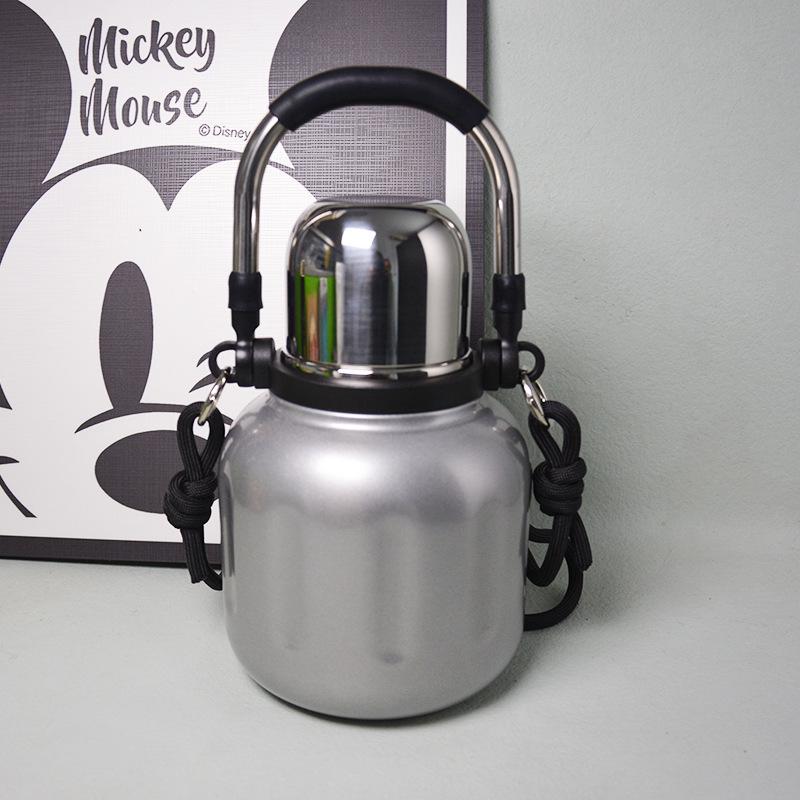 

Fashionable 316 stainless steel vacuum cup, Travel outdoor portable water cup, Food grade dual mouth thermos cup, 800ml 701-800ml срібний