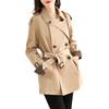 Women's Short Trench Coat: Early Autumn Slim-Fit, High-Sense British Style with Waist Emphasis