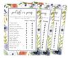 Inkdotpot 50A  FloralA  BingoA  GameA  CardsA  For Bridal Wedding Shower Bachelorette Party Bulk Blank Square Fill In Gift