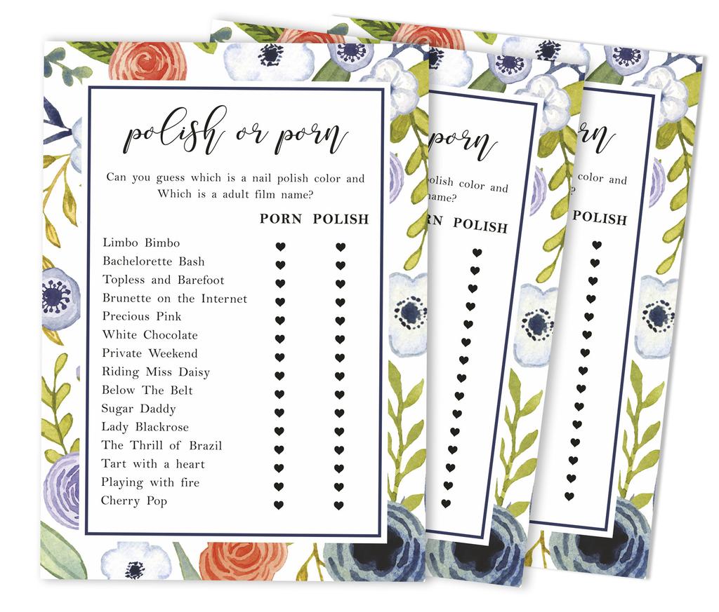 Inkdotpot 50A  FloralA  BingoA  GameA  CardsA  For Bridal Wedding Shower Bachelorette Party Bulk Blank Square Fill In Gift
