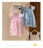 Butterfly Embroidered Mesh Dress: Summer 2025 Baby Girl Princess Puff Sleeve Skirt