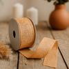 Ribbon 38mm X 20m Natural Texture Vintage Orange