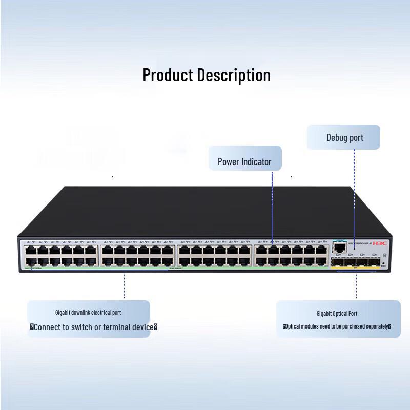 H3C S1850V3-52P-EI Gigabit Managed Enterprise Network Switch