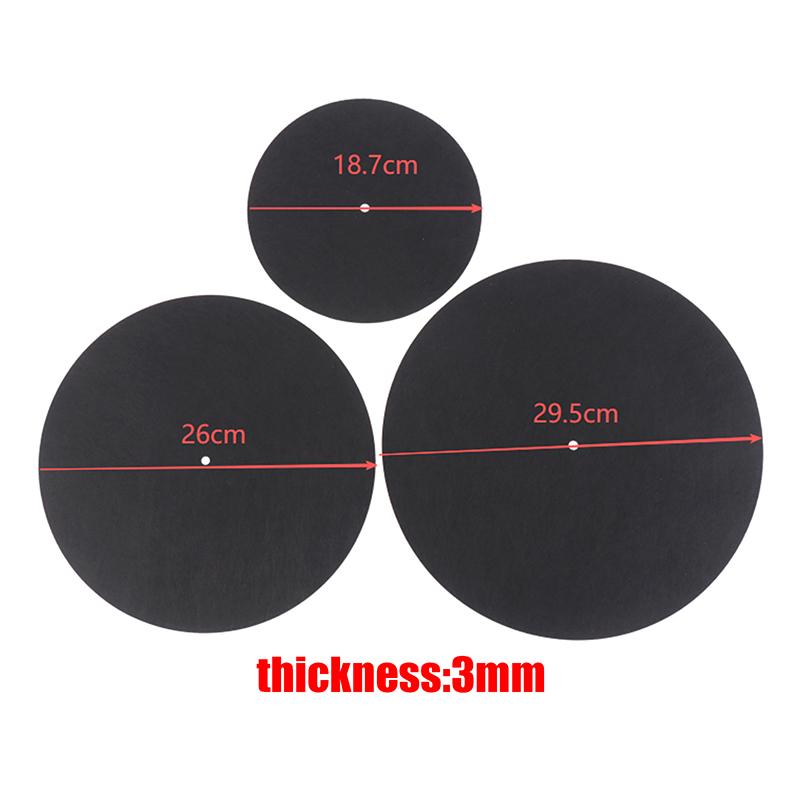 1/3Pcs 7/10/12Inch Felt Turntable Platter Vinyl Record Pad Anti-Static Anti-Slip Protection Mat For Lp Vinyl Record Players