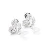 High-end light luxury bridal earrings, wedding earrings, gold-plated diamond-encrusted flower earrings, earrings without ear holes, earrings, earrings
