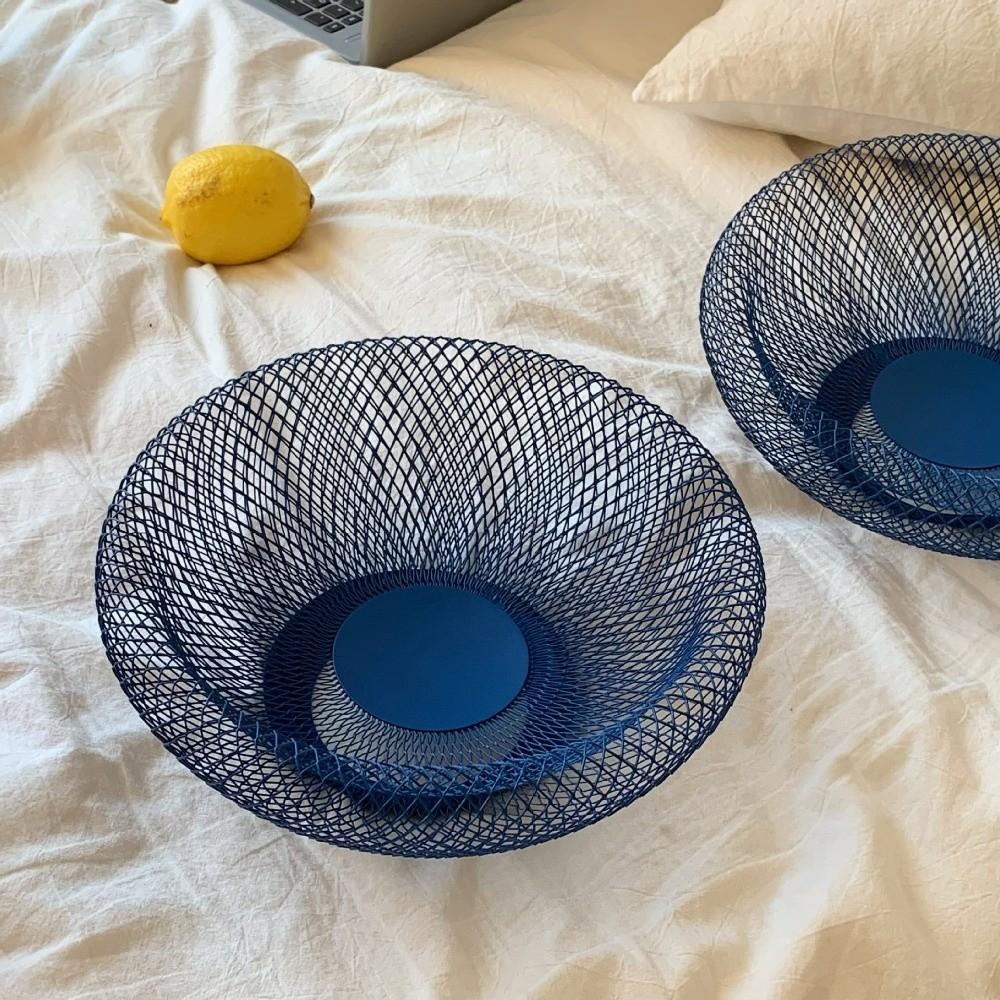 Round Mesh Fruit Snacks Basket Dried Fruit Plate Fruit Vegetable Basket Snacks