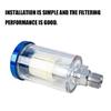 Pneumatic Tool Accessory Oil Water Separator Air Pressure Regulator Gauge Adjustable Flow Control Plastic Filter