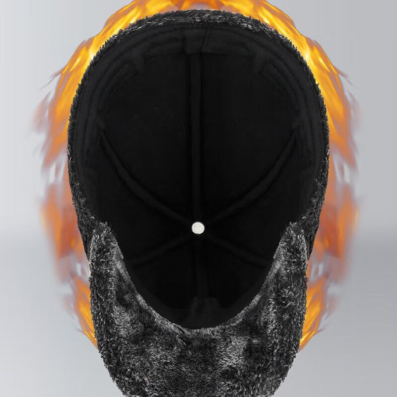 ZHENYUEQI Men's Winter Warm Leather Earflap Hat