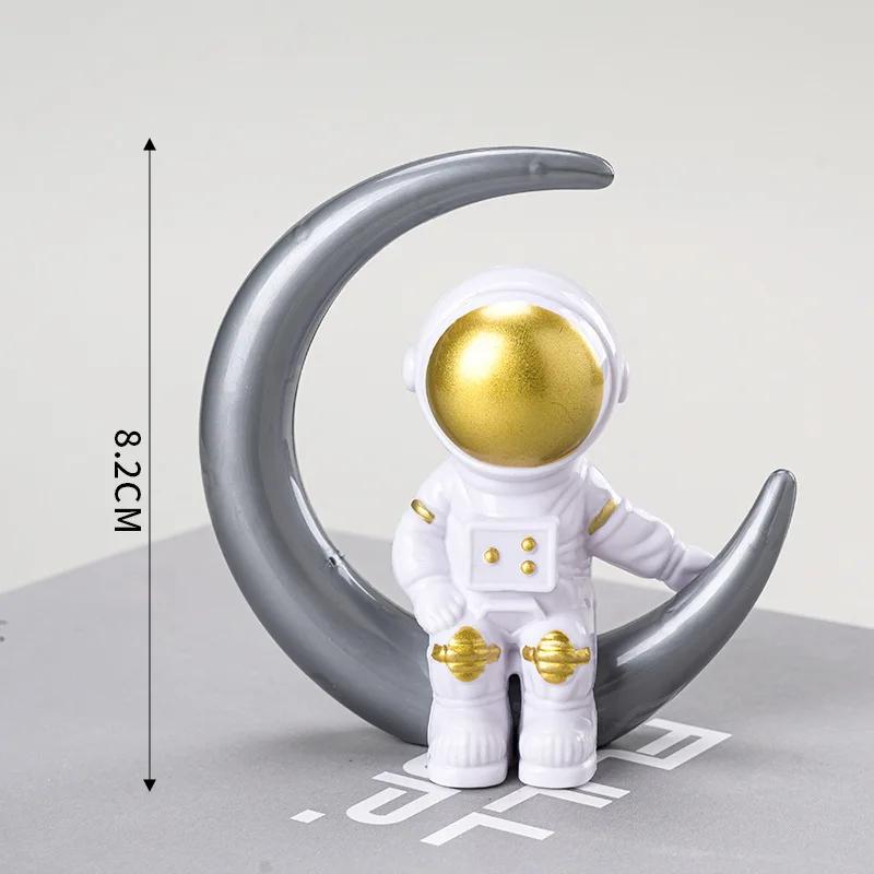 Décoration de gâteau Astronaute Décoration d'anniversaire Espace Extérieur Garçon Décoration de gâteau Astronaute Planète Ornements Lune