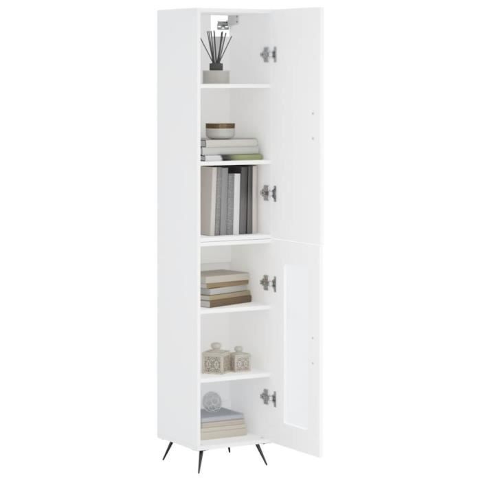VidaXL Highboard White 34.5x34x180 Cm Engineered Wood 3199017