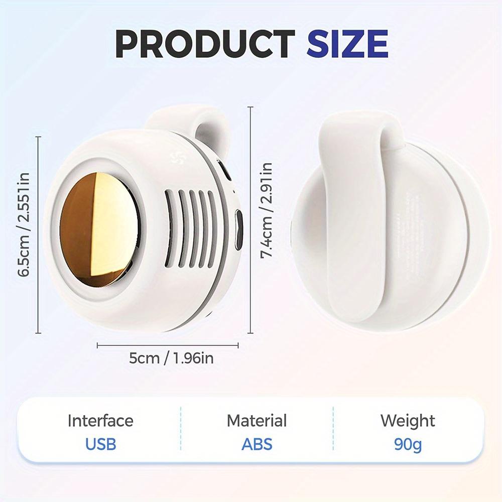 Clip-on Portable Leafless Fan Mini Handheld Cooler for All Day Summer Comfort Outdoor Activities