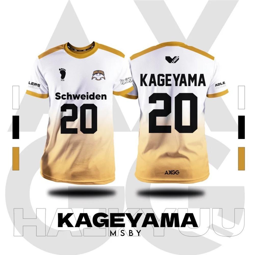 Sommer Herre T-shirt 3D Print Haikyuu - Adlers Anime T-shirts Børne- og Dame T-shirt Street Fritid Sport Stor Top