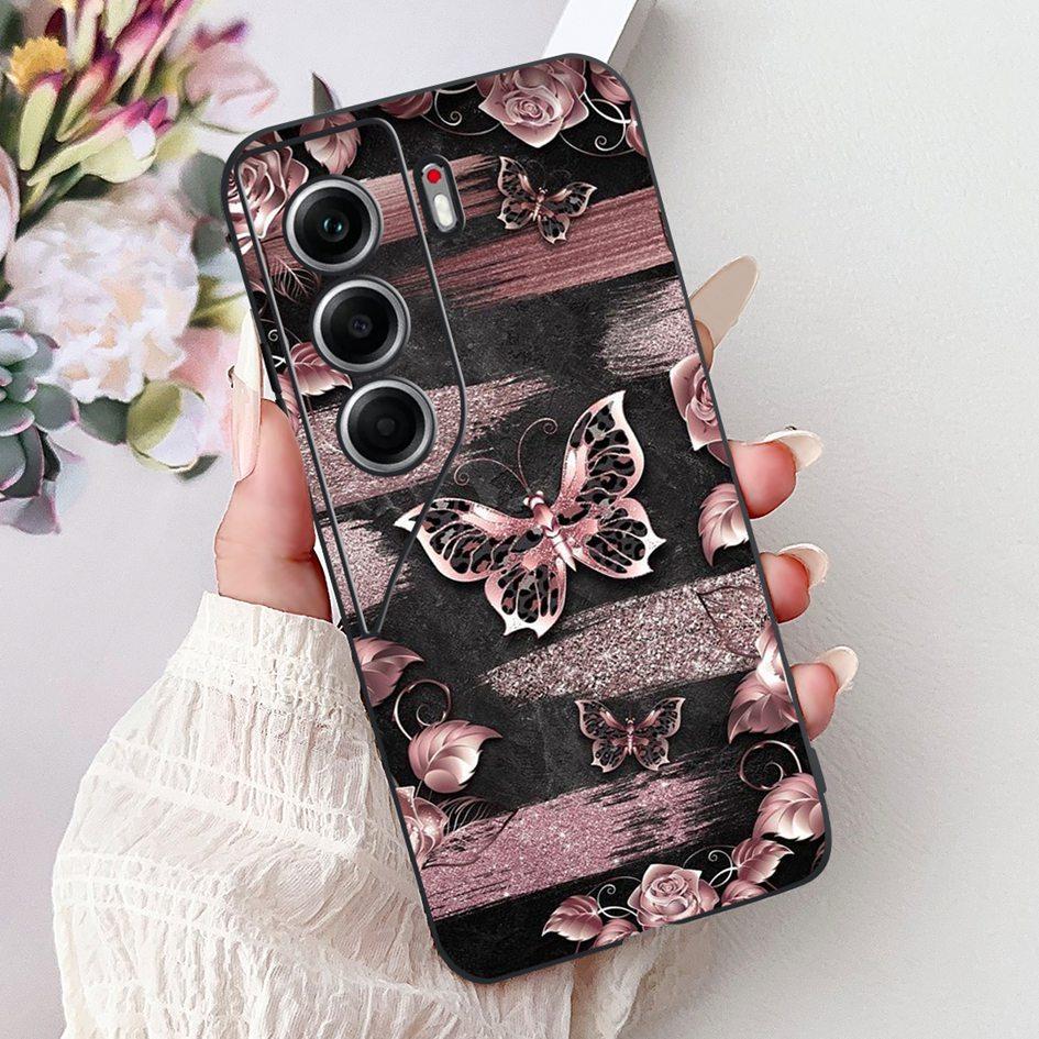 For Tecno Camon 40 2025 Case New Popular Pattern Butterfly Flower Soft Silicone Phone Cover For Tecno Camon40 Pro CM6 CM5 Bumper