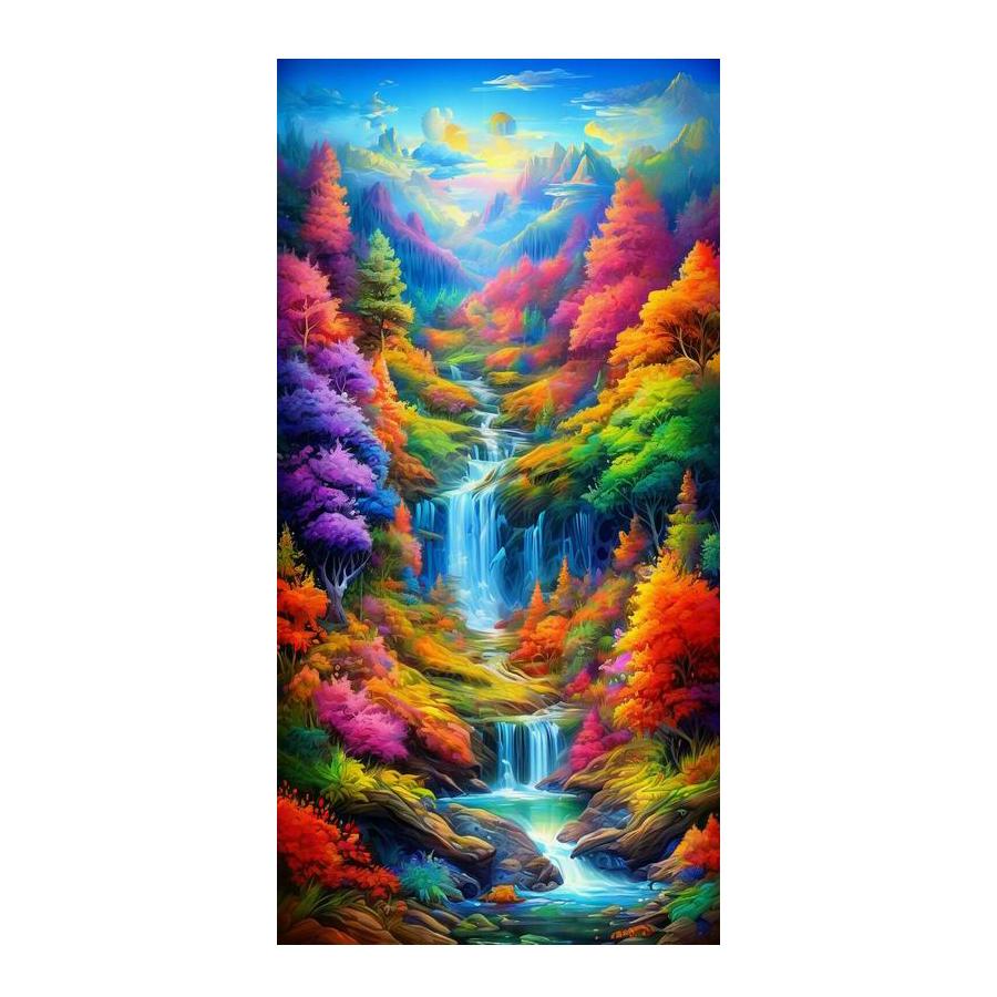 Diamond Painting New Collection Natural Scenery Waterfalls Rivers Diy Full Rhinestone Embroidery Landscape Mosaic Cross Stitch Kits Wall Decor