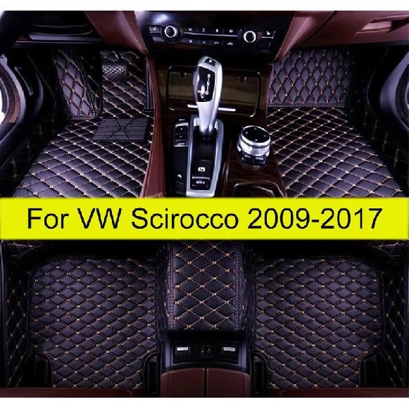 Car Floor Mats For Volkswagen Scirocco 2009 2010 2011 2012 2013 2014 2015 2016 2017  Auto Foot Carpet Cover Accessories