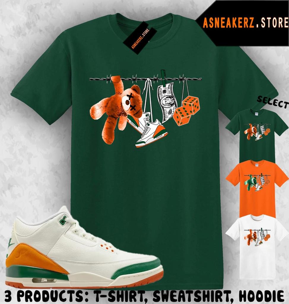 T-Shirt passend zu SoleFly x AJ 3 Miami Passend zum Sneaker Sneakerhead Kleiderstange