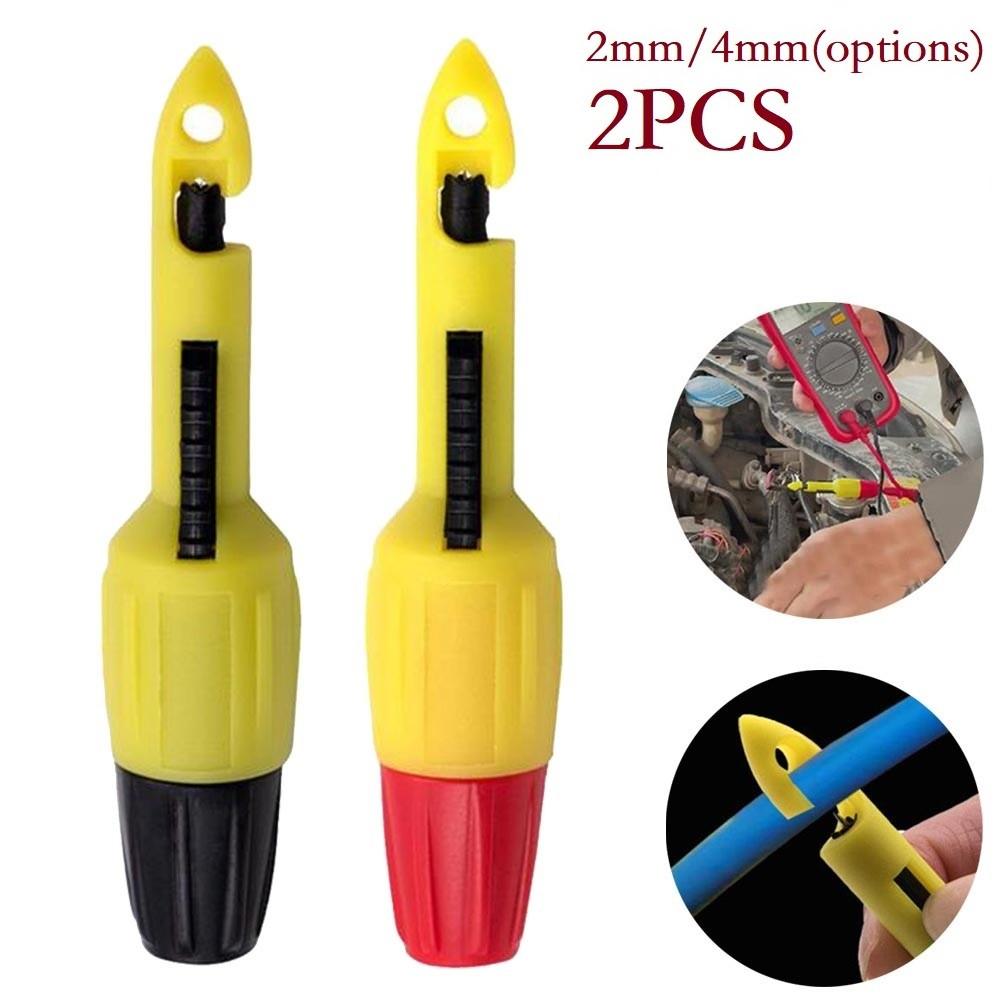 2X Sondă de Puncție cu Piercing pentru Izolația Firului, Cârlig de Testare cu Clip cu Soclu, Reparare Auto