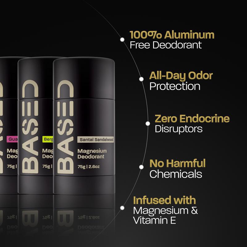 Magnesium Deodorant Stick 75g Aluminum Free Body Odor Protection Natural Deodorant