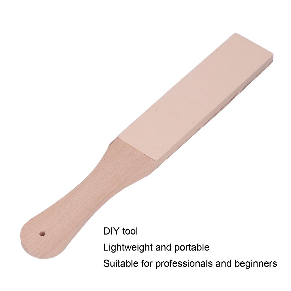 Ergonomic Handle Leather Strop Double Sided Knife Sharpening Strop For Leather Cutting Tools