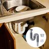 Flexible Drain Hose Sink Waste Water Pipe Kitchen Sink Drain Pipe Side Exit Kitchen Sink Drain Tube