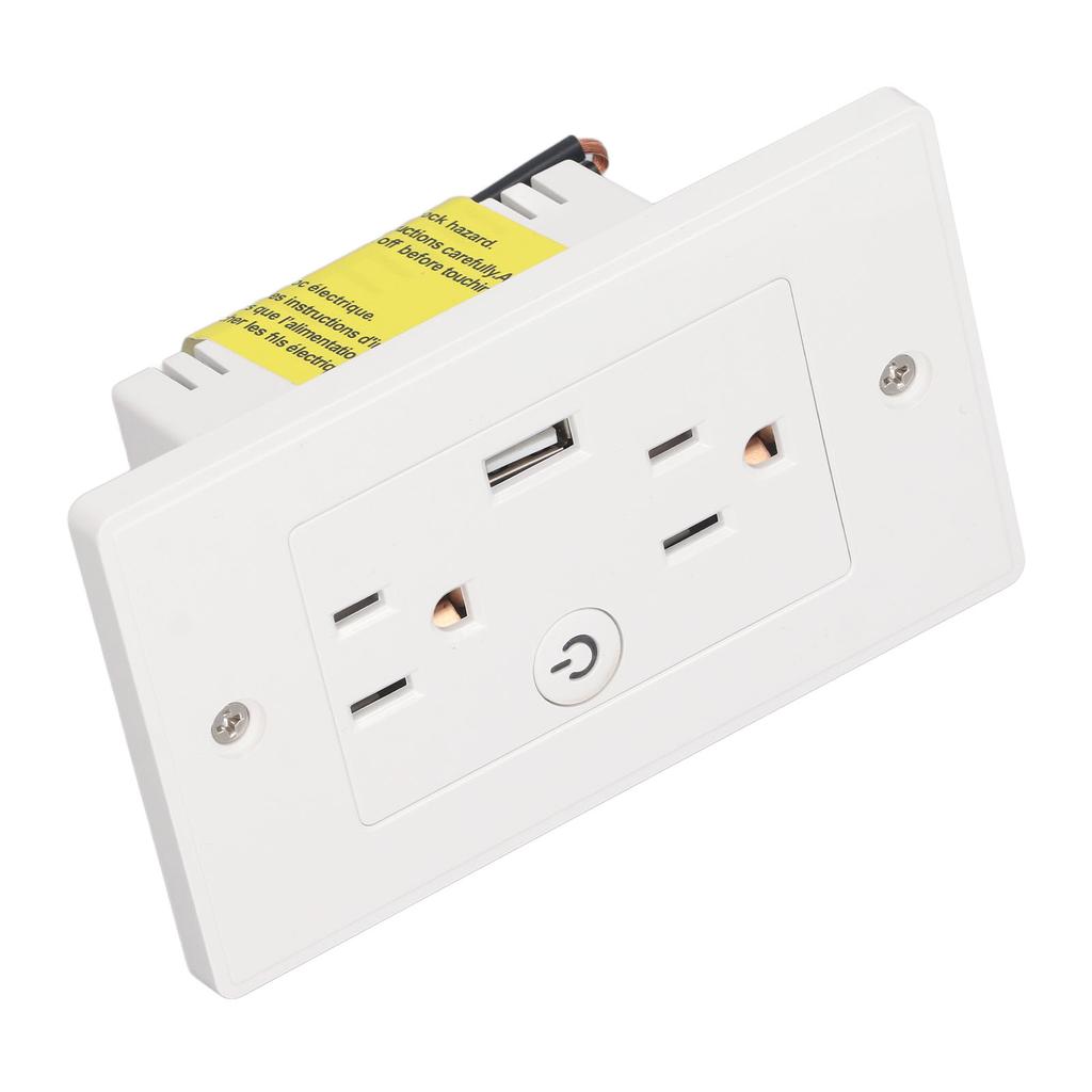Smart Wall Outlet USB Voice Control Multifunctional WiFi Wall Socket for Home Office  AC