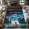 Haaland Customizable Name Floor Rug Office Rug Perfect For Game Room Outdoor Hallway Decorate Room Antislip Carpet Anime Office Decor Spiritual Gift