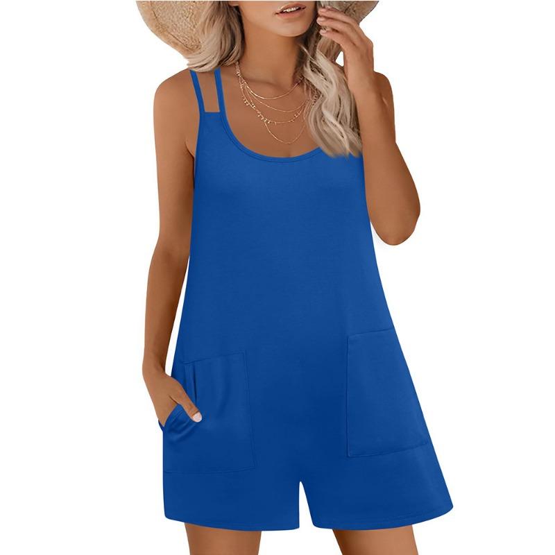 Sommer Neue Lockere Freizeit Hose Damen Ärmellos Einteilige Hose