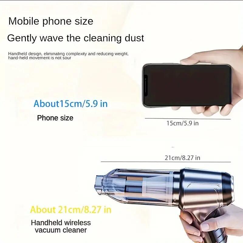 Aspirator fără fir pentru mașină Suflantă multifuncțională puternică Suflantă cu vid de înaltă putere pentru uz casnic.